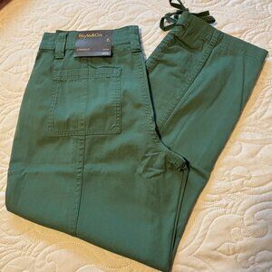 Style & Co Straight Mid-Rise Tie Bottom Crop Pant